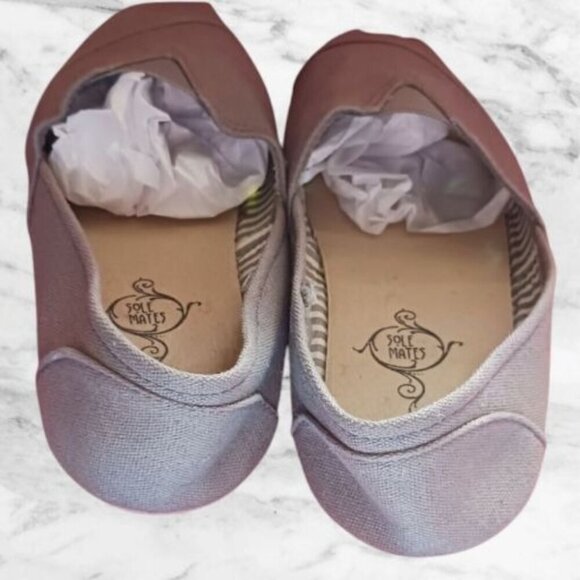 Sole Mates Womens Canvas Slip-On Shoes gray color Size M 7/8 - Picture 8 of 8